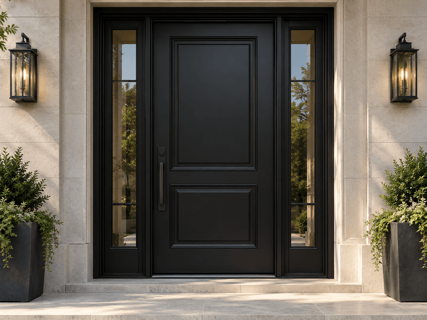 Classic steel door