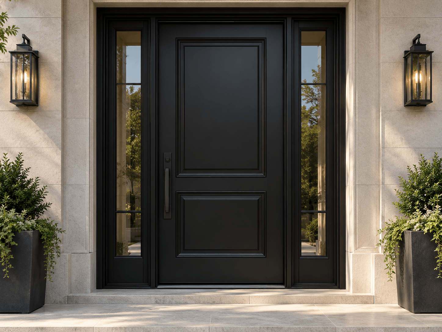 Classic steel door